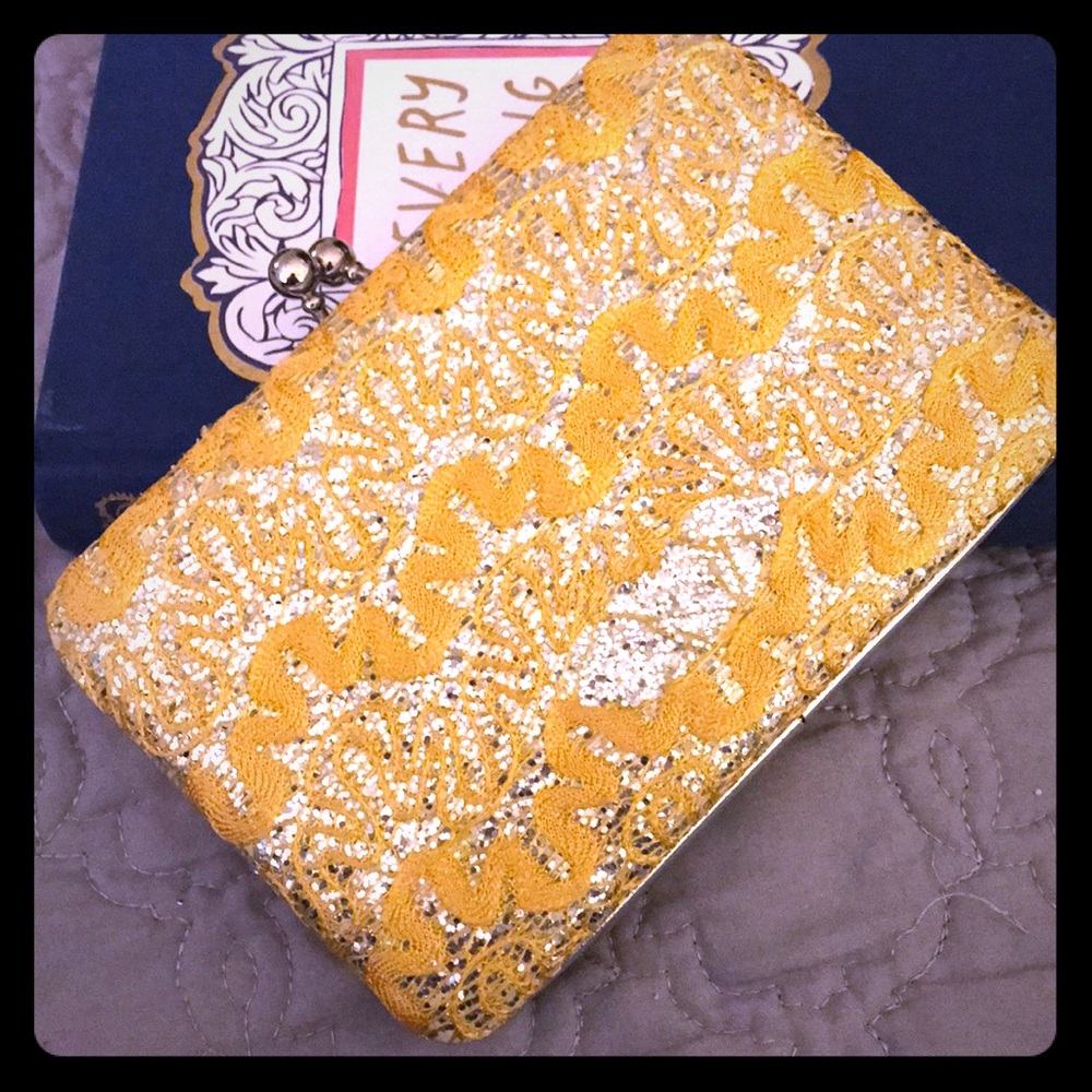 Vintage Yellow Clutch
